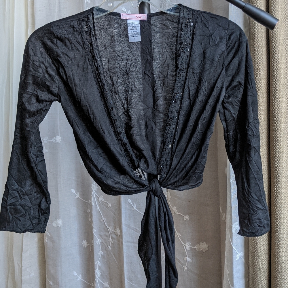 Vintage Y2k Black bolero shrug - Picture 5 of 8